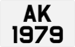 License plate of Hong Kong, AB 1234