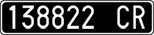License plate of Italy, Cars (1927 year series)