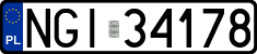 License plates of Poland, Regular car plates