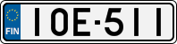 License plate of Finland, Cars