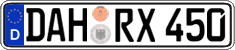 German license plate, Regular plates