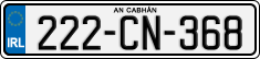License plate of Ireland, Regular plates