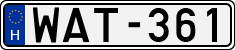 license plates of Hungary, Cars (1990)