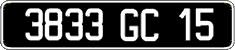 French license plate, FNI