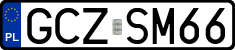 License plates of Poland, Regular car plates