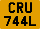 License plate of the United Kingdom, 1963 year system