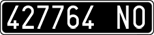 License plate of Italy, Cars (1927 year series)