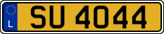 License plate of Luxembourg, 2003 year system