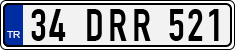 License plate of Turkey, Regular plates