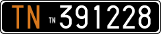 License plate of Italy, Cars (1927 year series)