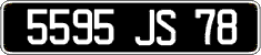 French license plate, FNI