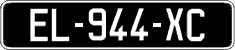 French license plate, SIV (oldtimers)