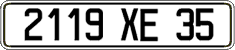 French license plate, FNI