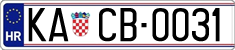 License plate of Croatia, Vanity Plates
