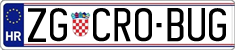 License plate of Croatia, Vanity Plates