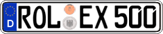 German license plate, Regular plates