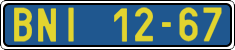 License plate of the Czech Republic, Foreign citizens and enterprises (1960)