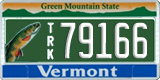 Vermont, Specialty plates (12345)