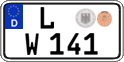 German license plate, Regular plates