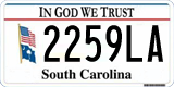 South Carolina, In God We Trust (1234AB/123 4AB)