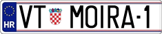 License plate of Croatia, Vanity Plates
