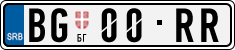 License plate of Serbia, Vanity Plates