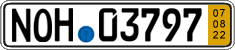 German license plate, Short-term transit plates