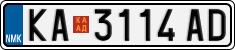 License plate of North Macedonia, Regular plates (2012)