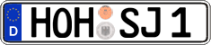 German license plate, Regular plates