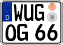 German license plate, Regular plates