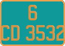 French license plate, Diplomatic