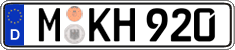 German license plate, Regular plates