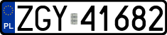 License plates of Poland, Regular car plates