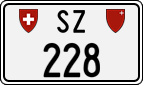 License plate of Switzerland, Cars