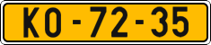 License plate of the Czech Republic, Commercial vehicles (1960)