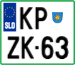 License plate of Slovenia, Motorcycles