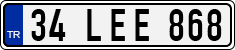 License plate of Turkey, Regular plates