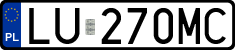 License plates of Poland, Regular car plates