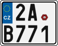 License plate of the Czech Republic, Motorcycles (2001)