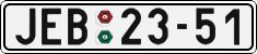 License plate of the Czech Republic, Cars (1960)
