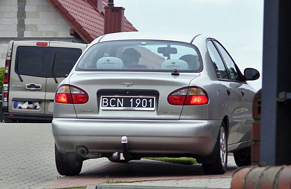 BCN 1901, Daewoo Lanos 1st gen Sedan (T100/T150), 1997–2009