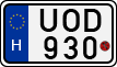 license plates of Hungary, Motorcycles (1990)