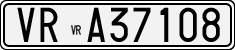 License plate of Italy, Cars (1927 year series)