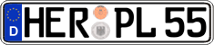 German license plate, Regular plates