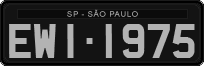 License plate of Brazil, Oldtimers (1990)