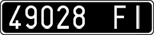 License plate of Italy, Cars (1927 year series)