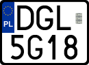 License plates of Poland, Special vehicles and motorcycles