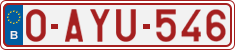 License plate of Belgium, Regular plates (2010)