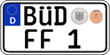 German license plate, Regular plates