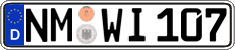 German license plate, Regular plates